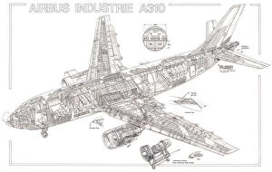 Airbus Industrie A310 Cutaway Drawing