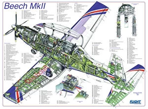 Beechcraft Beech Mk II cutaway