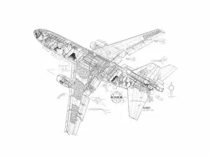 Boeing DC-10-30 Cutaway Drawing