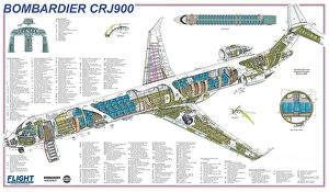 Trending Pictures: Bombardier CRJ900 Cutaway Poster