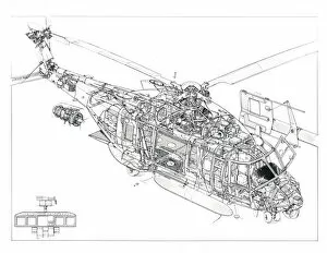 Military Aviation 1946-Present Cutaways Collection: NH90 Cutaway Drawing