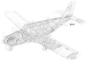 Trending Pictures: Piper Cherokee PA-32 six Cutaway Drawing