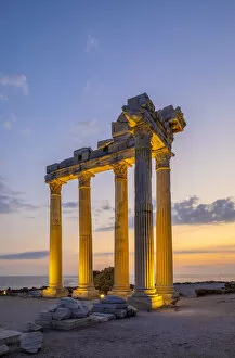 Temples Collection: Apollo Temple at Dusk, Side, Turkey