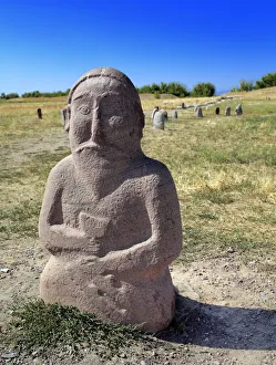 Balbals, ancient Turkic sculptures (6th-10th century), near Burana tower, Chuy oblast Balbals, ancient Turkic sculptures (6th-10th century), near Burana tower, Chuy oblast