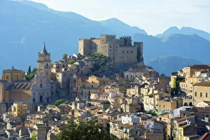 Europe, Italy, Sicily, Caccamo, Norman Castle