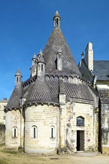 Exterior of Byzantine style kitchen building at Fontevraud Abbey, Fontevraud