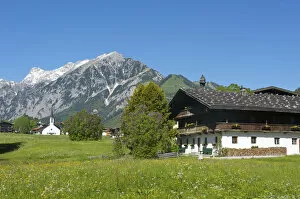 Farmhouse and Chapel in Pertisau, Lake Achensee, Tyrol, Austria, Europe