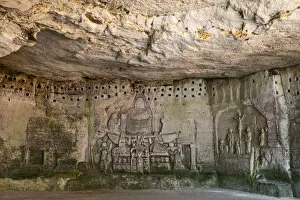 Bas Relief Collection: France, Dordogne, Perigord, Brantome, troglodyte caves