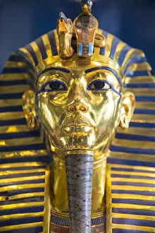 Tutankhamun Collection: Gold mask of Tutankhamun, Egyptian Museum, Cairo, Egypt