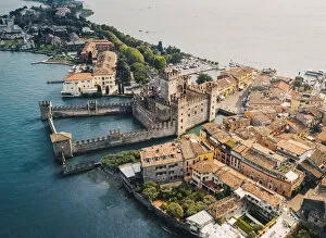Sirmione Collection: High view of Sirmiones Castle, Brescia province, Garda Lake, Lombardy, Italy