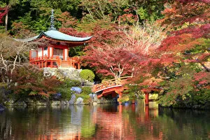 Pagoda Collection: Japan, Kyoto, Daigo-ji Temple (UNESCO Site), Pagoda