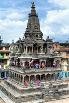 Durbar Square Gallery: Krishna temple, Durbar Square, Patan, Lalitpur, Nepal