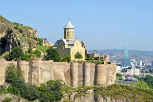 Narikala Fortress and Saint Nicholas Church, Tbilisi (Tiflis), Georgia