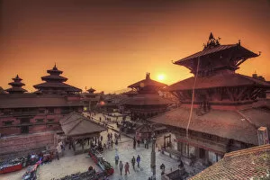 Pagoda Collection: Nepal, Kathmandu, Patan (UNESCO Site)