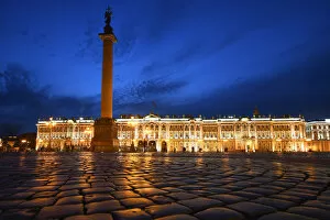 Hermitage Collection: Night view of Winter Palace, Saint Petersburg, Russia