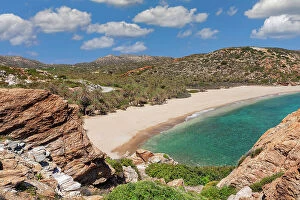 Aegean Sea Collection: Palm beach of Vai, Lasithi, Crete, Greece