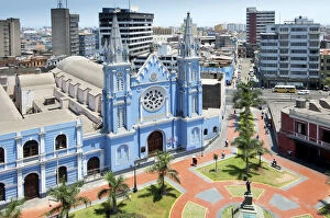 Peru, Lima, Iglesia La Recoleta, Plaza Francia, 18th Century, Neo-Gothic