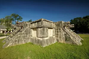 Mayan Ruins Collection: Plaform of the Tigers and the Eagles, Chichen Itza, Yucatan, Mexico