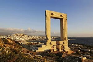 Temples Collection: Portara, Apollo Temple, Naxos, Cyclades, Greece