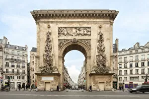 Triumphal Arch Collection: Porte Saint-Denis, Triumphal arch, Paris, France