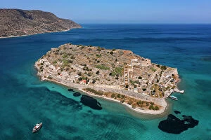 Aegean Sea Collection: Spinalonga Island, Elounda, Mirabello Gulf, Lasithi, Crete, Greece