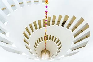 Spiral staircase, Leeum, Samsung Museum of Art, Seoul, South Korea