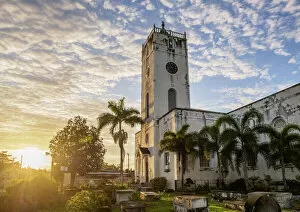 St Peter's Anglican Church at sunrise, Falmouth, Trelawny Parish, Jamaica