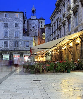 Cafe Collection: Street cafe in old city, Split, Dalmatia, Croatia