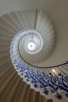 Stair Collection: Tulip Staircase at Queen's House, Greenwich, London, England