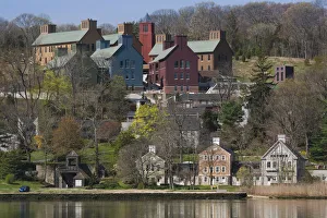 USA, New York, Long Island, Cold Spring Harbor, view towards Cold Spring Harbor Laboratory USA, New York, Long Island, Cold Spring Harbor, view towards Cold Spring Harbor Laboratory