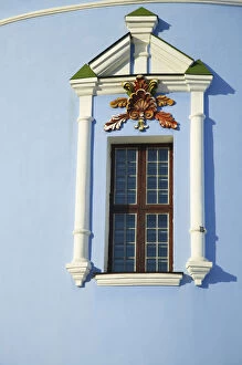 Detail of window of St Michaels Monastery, Kiev, Ukraine