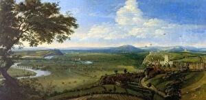 Town Gallery: View of Nottingham from the East - Jan Siberechts (attributed to)