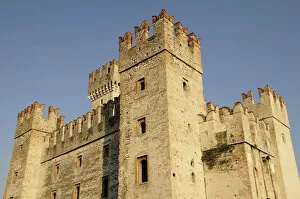 Sirmione Collection: Italy, Lombardy, Lake Garda, Sirmione, Rocca, Scaligeri Castle