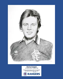 <b class=qtipBold><figcaption>Davie Cooper</figcaption></b><br>Davie Cooper pencil drawing print 20x16" Double Mounted<br><em>© Rangers FC - All Rights Reserved 2009 - All Rights Reserved</em> Davie Cooper