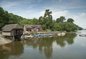 Pleasure Collection: Boathouse and boats at edge of reservoir, created in 1797-1798 to supply water for West Midlands