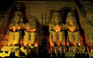 Egypt Gallery: AF, Egypt, Abu Simbel. Colossal Figures of Ramesses II, Great Temple of Ramessess II