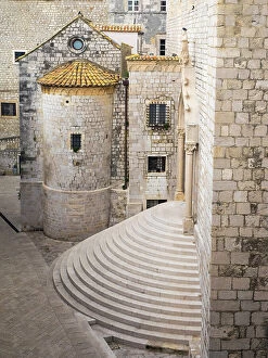 Stair Collection: Croatia, Dubrovnik. Stairs of Dominican Monastery in old town Dubrovnik