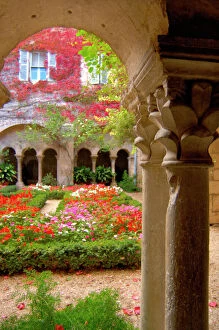 Court Yard Gallery: France, St. Remy de Provence, cloisters at St.-Paul-de-Mausole monastery