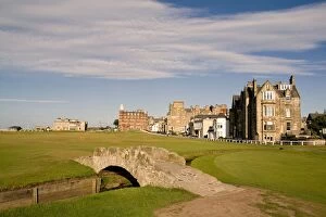 Bridge Collection: Golfing the special Swilcan Bridge on the 18th hole at the world famous St Andrews