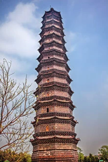 Pagoda Collection: Iron Pagoda, Kaifeng, Henan, China. Built in 1069 by the Kaibao Buddhist Monastery