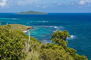 Us Virgin Islands Gallery: Point Udall with Buck Island in background, St. Croix, US Virgin Islands