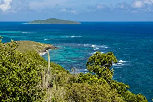 Us Virgin Islands Gallery: Point Udall with Buck Island in background, St. Croix, US Virgin Islands