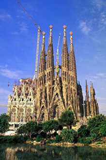 Design Gallery: Spain, Barcelona. Sagrada Familia Cathedral, designed by Antoni Gaudi