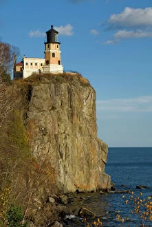 Cliff Collection: USA, Minnesota. Split Rock Lighthouse on Lake Superior