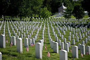 Grave Yard Collection: USA, VA, Arlington. Gravestones at Arlington National Cemetary