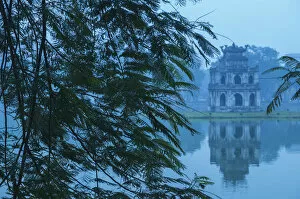 Pagoda Collection: Vietnam, Hanoi, Hoan Kiem Lake and Thap Rua, Turtle Pagoda