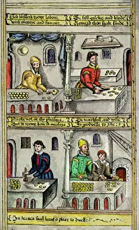 Bread Collection: Bakers at their trade in the late Middle Ages