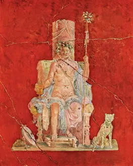 Religion Collection: Dionysus, or Bacchus, on his throne