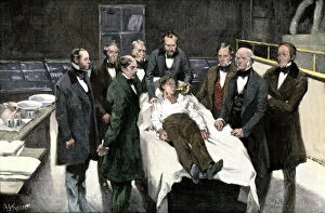 Illustration Gallery: First use of anesthesia in surgery, 1846