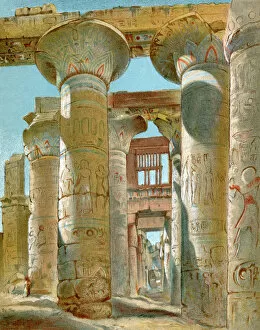 Egypt Collection: Great temple at Karnak, site of Egyptian Thebes